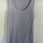 ZARA Women's Ribbed Tank Top - Soft Gray Photo 0