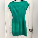 J.Crew  Emerald Green Cap Sleeve Sheath Dress Size 00 Career Work Party Photo 1