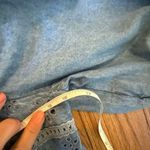 American Eagle  denim eyelet cropped Puff sleeve blouse small Photo 6