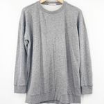 Marine layer NEW  Double Knit Crew Lina Pullover Sweatshirt Gray SZ Medium NWOT Photo 3