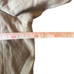 DKNY  Tan Linen Blend Hook Closure 4 Pocket Collarless Blazer Small Preppy Classy Photo 10