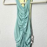 Anthropologie NEW Anthro Pilcro Reversible Ruched Light Sky Blue Yellow Sleeveless Top Md $68 Photo 2
