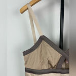 Romeo + Juliet Couture Romeo + Juliet Couture Tan Satin Bodycon Mini Dress Photo 1