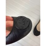 Michael Kors Black Leather Flats Casual Career Simple Work Office Womens Sz 7.5 Photo 2