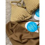 Anthropologie New. WET L.A. brown stripe bikini. X-Small. Retails $186 Photo 6