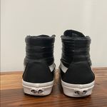 Vans  Sk8-Hi Reissue Moto Leather Black White Sneakers Women's Size 7 Photo 9