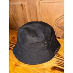Bucket Hat Black One Size Iron Ring Pin Solid Blank Women’s Men’s Fishing Photo 3