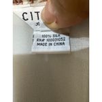 Citron Santa Monica Women's 2X Floral Print Silk Kimono Topper Jacket White Size XXL Photo 5