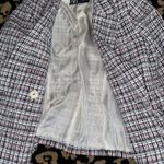 ZARA NWT Double Breasted Tweed Blazer Sz. S- Multi color- White/Blue/Red Photo 7