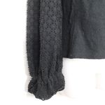 Madewell Texture & Thread Eyelet Mix Ruffle-Sleeve Top Size S Photo 1