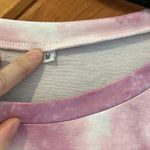 Pink white tie dye matching jogger sweatsuit outfit Size M Photo 6