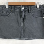 PacSun  Micro Mini Skirt 24 Black Denim Y2K Grunge 2000s Low Rise Street Indie Photo 0