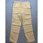 J Jill Womens Blazer Pants Set Size M 12 Beige Yellow 100% Linen Lagenlook Photo 4