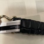 EXPRESS Black Elastic Belt with Gold Buckle Photo 4