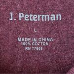 J Peterman Trendy Burgundy Crewneck Cotton Soft Short Sleeves T Photo 10