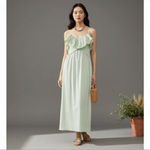 ZARA cotton jersey midi dress with crochet raffle Photo 2