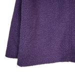 Lands' End  Women's M Purple Quarter Zip Mock Neck Sherpa Pullover Photo 5