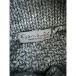 Elsamanda Made in Italy, Gray Alpaca Blend Button Front SS Sweater, Sz: M (b1) Size M Photo 5