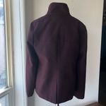 Old Navy  jacket mock neck semi cropped zip up winter fall  purple maroon size S Photo 3