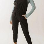 ALBION FIT Albion XS Tall Black Classic Overall Jumpsuit Photo 0