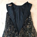 Michael Kors Metallic Crushed Velvet Midi Dress Sheath Sleeveless Bronze Size 2 Photo 8