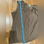 Dress Barn Brown Cowl Neck Tank Top Photo 3