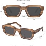 Stylish Brown Square Sunglasses Photo 1