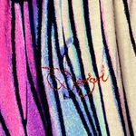 Desigual  Abstract Feather Print Maxi Dress, Purple Blue Tie-Dye Boho Tank 
L Photo 8