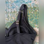 One Piece Soma black shirred  swim dress, size small medium Photo 3