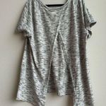 Lululemon  Back In Action Short Sleeve Tiger Space Dye Black White Size 6? 8? Photo 2