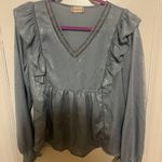 Altar'd State blue silky top Photo 0