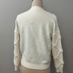 Nanette Lepore  Pearl Accent Cream Sweater small Photo 3