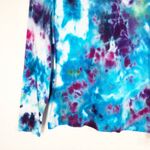 kim rogers Splash Winter  PM Medium Top Tie Dye Handmade Purple‎ Blue 538 Photo 5