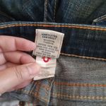 True Religion  Dark Blue Yellow Stiching Stella Style Long Vintage Womens 25 Photo 8