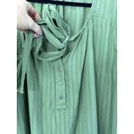 We The Free Free People  Big Bow Pullover XL Green Gauze Peasant Blouse Boho Photo 5