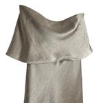 Bec & Bridge The Dreamer Champagne Sand Satin Strapless Maxi Formal Dress Size 2 Photo 3