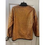 3.1 Phillip Lim  Foil Copper Black CUT AWAY Self Underlayer SWEATSHIRT S Photo 7
