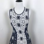 Parker  naima dress‎ in navy fit and flare boho print Photo 3