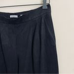Babaton Aritzia Cohen Vegan Suede Pants Black Size 6 – Cropped Ankle Trousers Photo 3