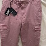 Paige NWT jeans 31 Christy Cargo Ankle Vintage Dusty Rose Photo 4