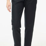 J.Crew  Linen Cotton Drawstring Pant Black‎ Pull On Elastic AW842 NWT Size 0P Photo 0