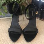 LIKE DREAMS ankle strap black‎ gold clasp heels Black Size 9 Photo 1