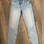 ZARA High Waisted, Straight Leg Jeans Photo 0