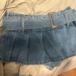 Edikted  Skirt Denim Mini Photo 0