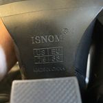 Black Faux Leather Pointed Toe Western Cowboy Boots Size 7.5 Rodeo Country NEW Photo 6