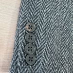 Ralph Lauren Lauren by Women's Gray Herringbone structured Blazer sz 12 Photo 5