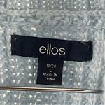 Ellos Large Wool Blend Ribbed Longline Chunky Cowl Neck Sweater Baby Blue Photo 3