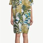 Chico's Linen Palm Print Mini Wedge Dress Size 0 = US Size 2 Photo 1