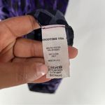 Goodtime USA Purple Burnout Velvet Geometric Long Sleeve Mock Neck Midi Dress Photo 8