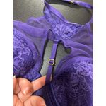 Victoria's Secret  Brilliant Purple Lace High Neck Corset Bra Top Size S NWOT Photo 5